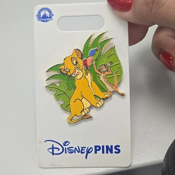 2024 Disney Parks The Lion King Simba & Timon Grubs OE Pin New - Picture 3 of 3